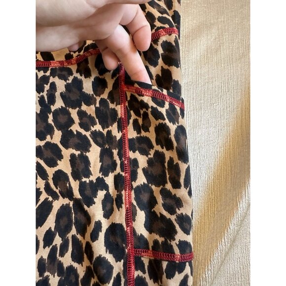 NEW Chico's Zenergy So Slimming Leopard Animal Print Legging Pant Size 2 (12/14) - Picture 9 of 11